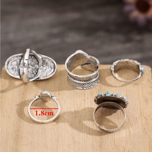 Bohemian Turquoise Ring Collection - Picture 4 of 13